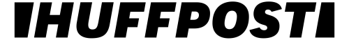 black logo that says Huff Post